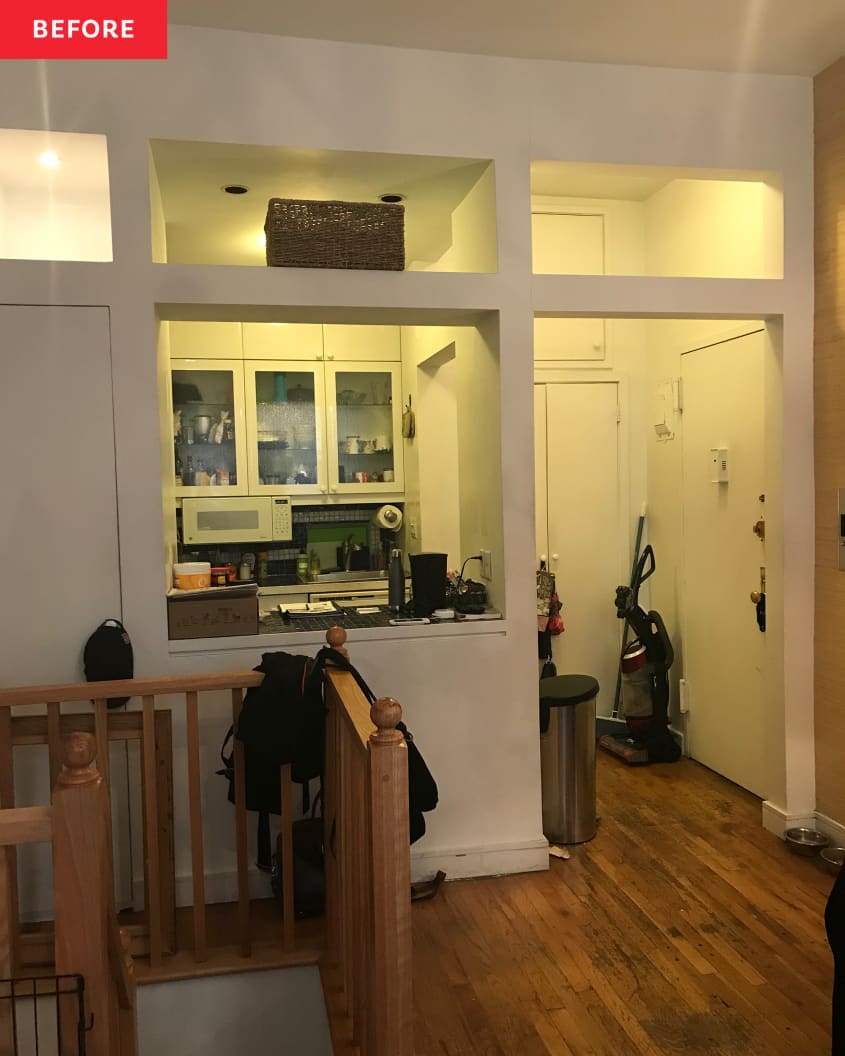 View of New York City Apartment Renovation — Home Tour and Photos | Apartment ...